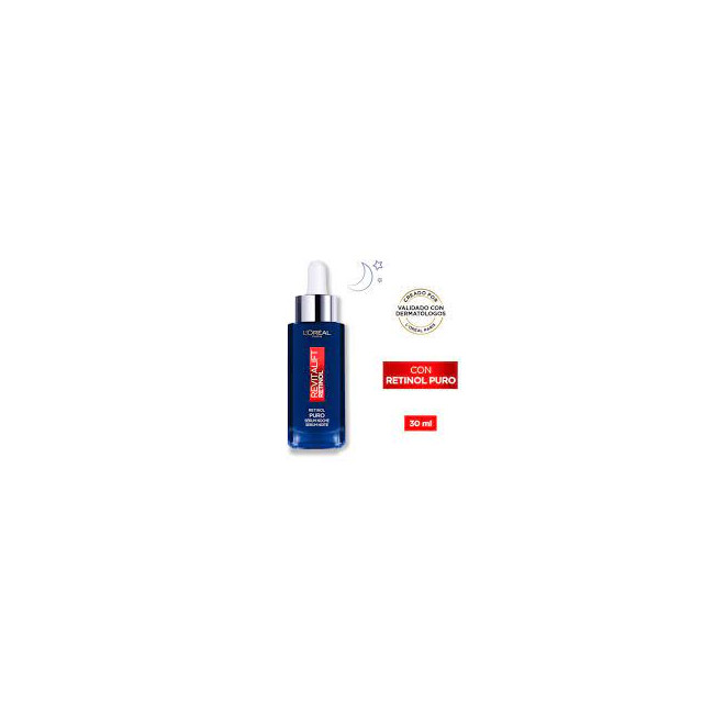 Loreal revitalift retinol serum reduce las arrugas más profundas, favorecer la textura de la piel...