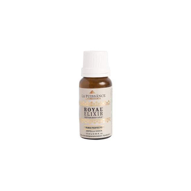 La puissance ampolla royal gold 15ml. revitaliza los tonos rubios tanto en cabellos teñidos como...