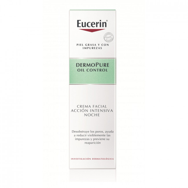 Eucerin dermopure oil control crema intensiva de noche x 40 grs.