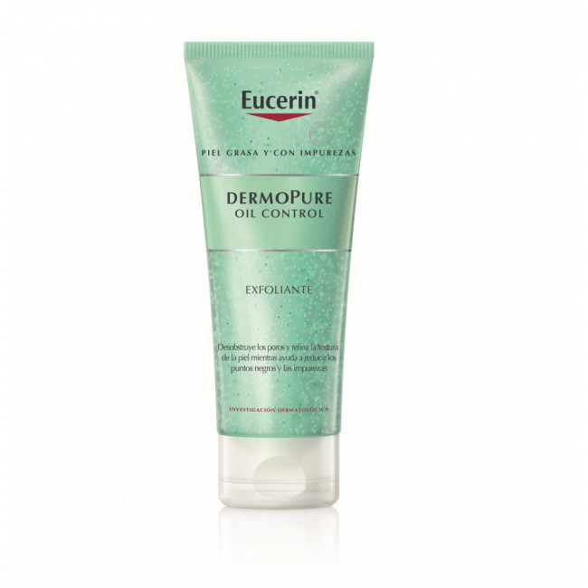Eucerin dermopure gel exfoliante de limpieza facial x 100 grs.