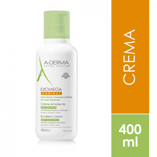 A-derma exomega control crema, atenúa los episodios de irritación y la sensación de picazón x 400...