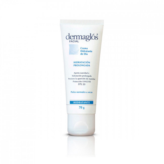 Dermaglos crema hidratante facial con factor de protección 20, hidratación profunda para pieles...