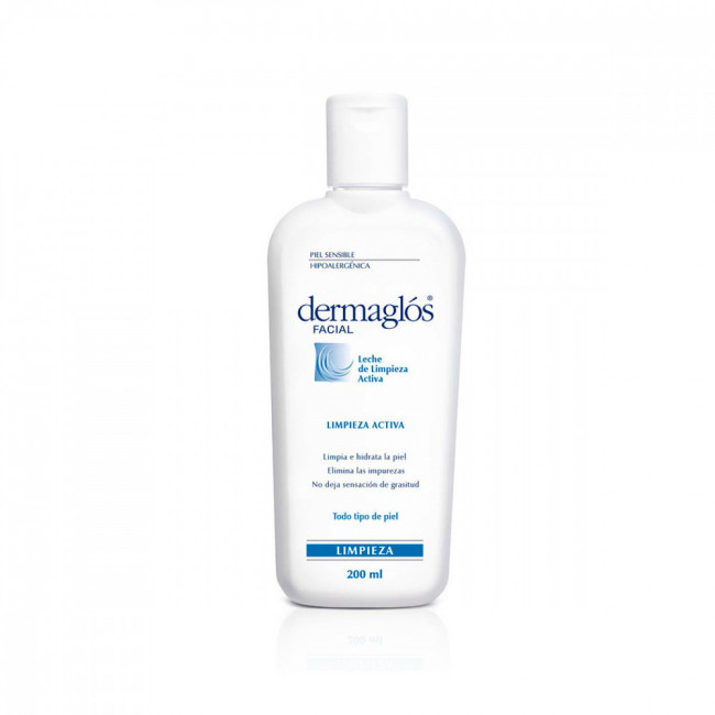 Dermaglos leche de limpieza facial, limpia e hidrata la piel, elimina las impurezas, sin...