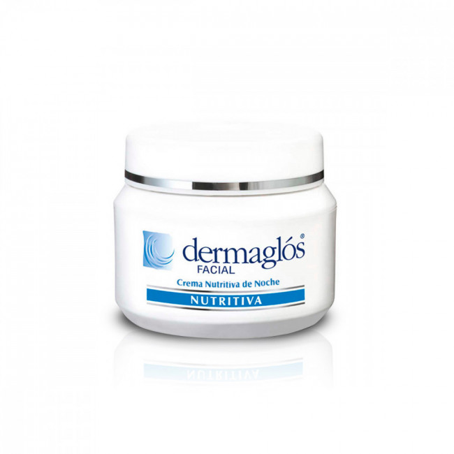 Dermaglos crema nutritiva facial de noche para pieles normales, actúa en la estructura de la piel...