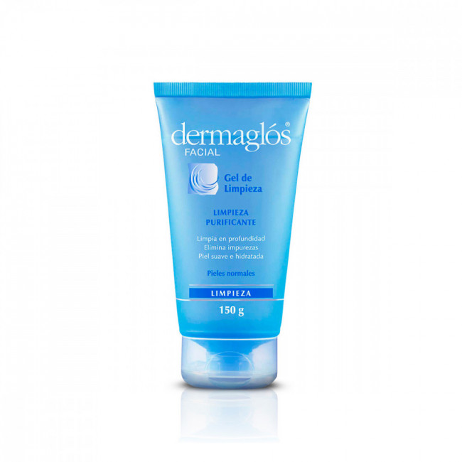 Dermaglos gel de limpieza facial, limpia en profundidad, elimina impurezas, para pieles normales...