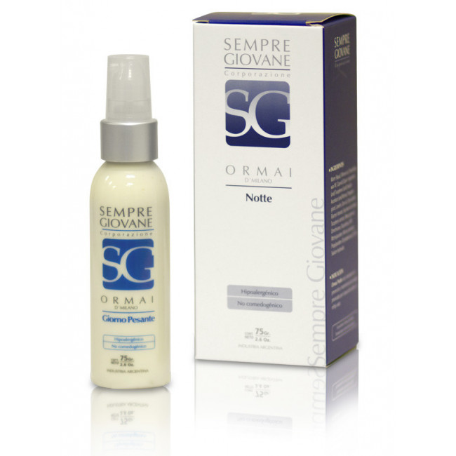Sempre giovane ormai notte crema antiage facial para la noche, antioxidante reparadora  x 75 grs.
