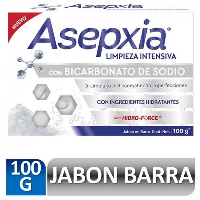Asepxia jabón bicarbonato x 100 grs.