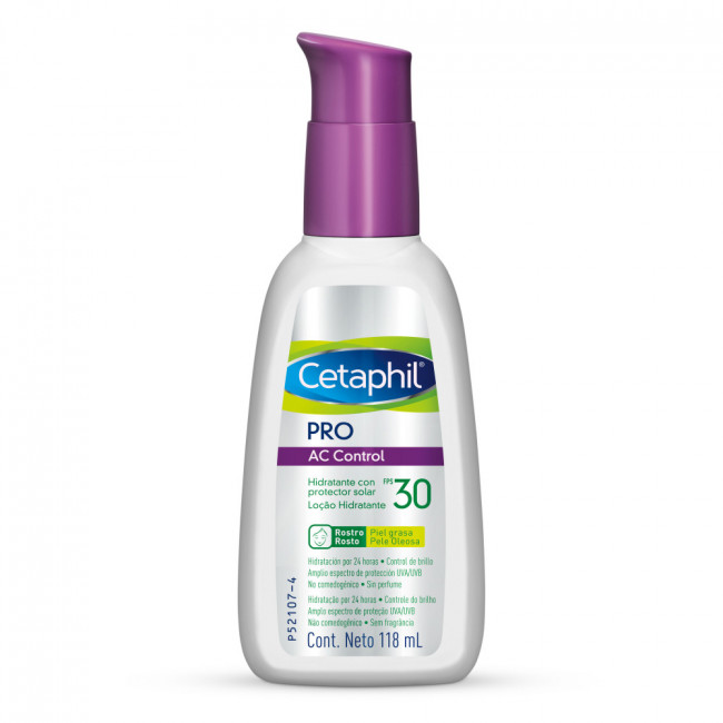 Cetaphil pro ac control hidratante facial SPF 30,  no grasosa, liviana, ideal para pieles grasas...