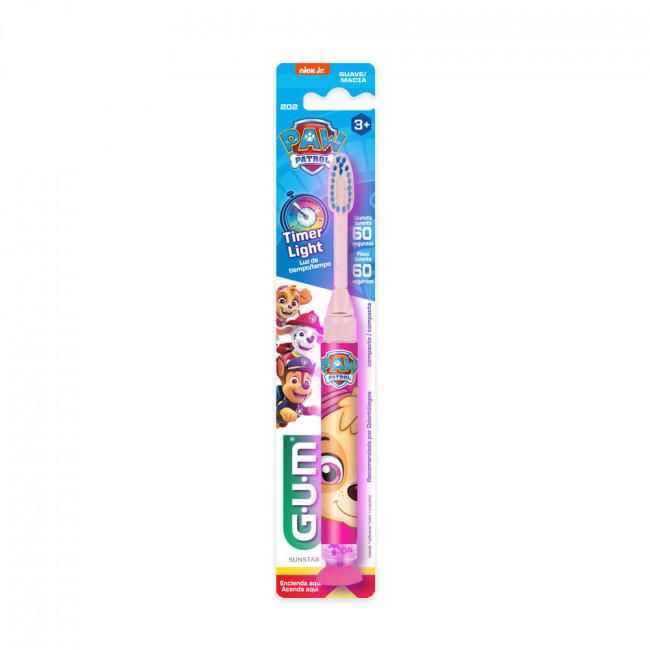 Gum cepillo 202 paw patrol con luz