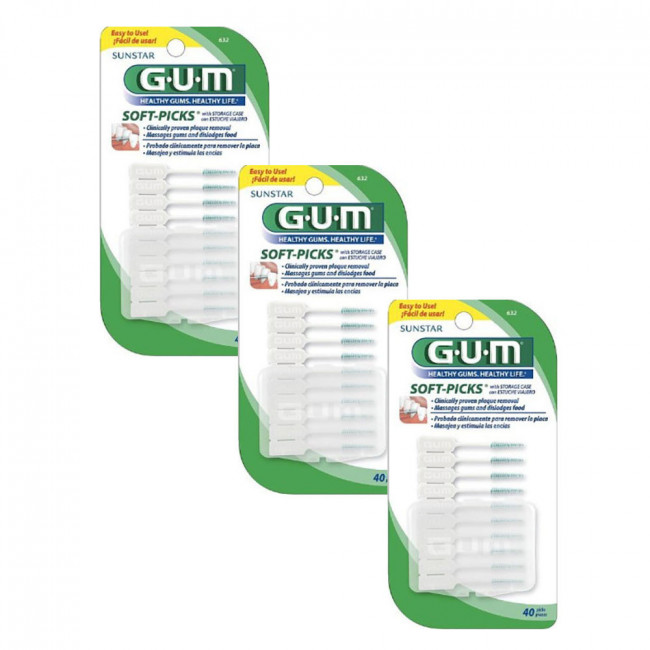 Gum palillos 632 soft pick x 40 unidades