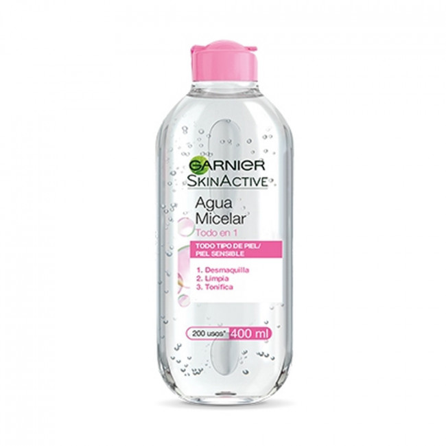 Garnier skin active agua micelar de limpieza para todo tipo de piel x 400 ml.