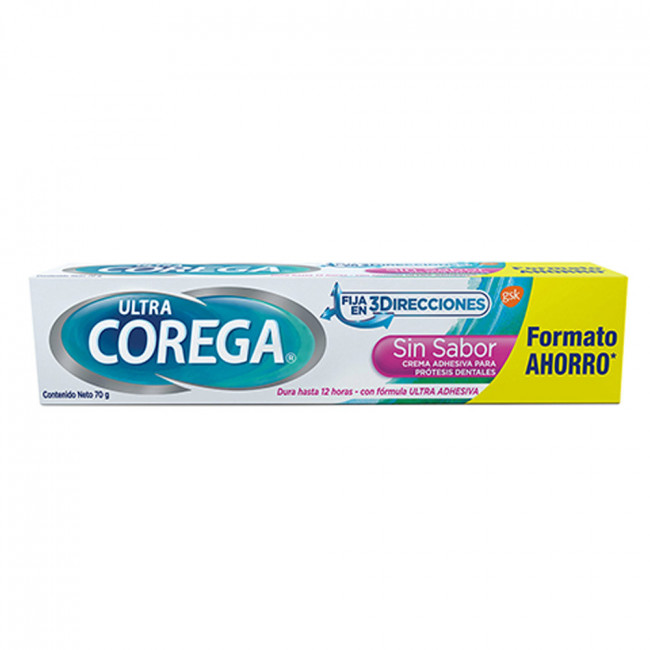 Ultra corega crema adhesiva dental sin sabor x 70 grs.