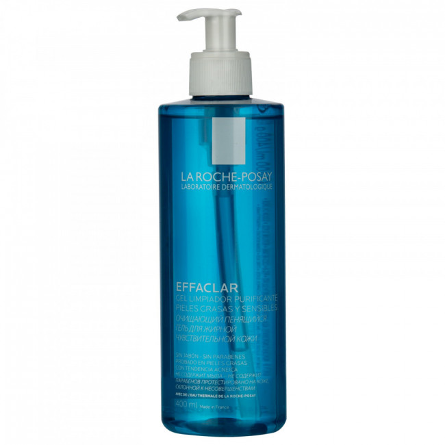 La roche posay effaclar gel de limpieza x 400 ml.