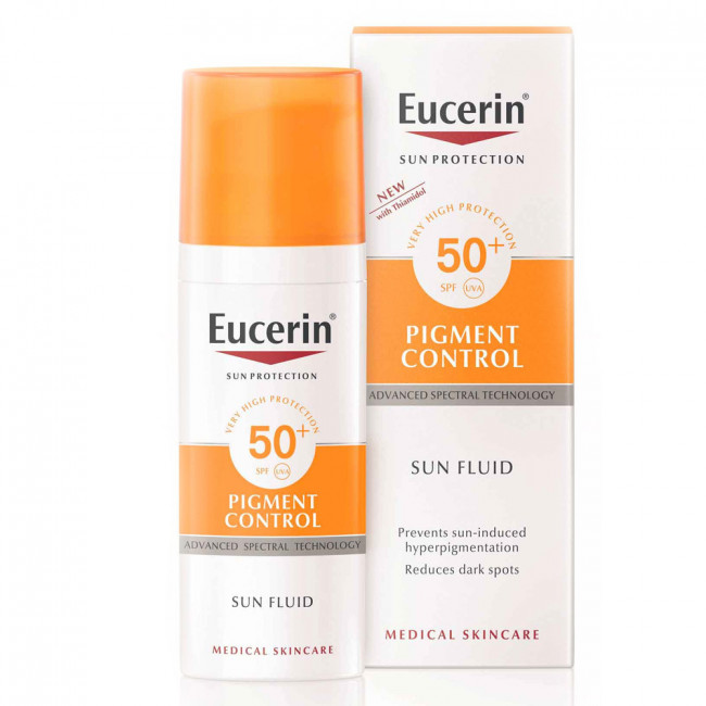 Eucerin protector solar pigment control factor 50, ayuda a reducir eficazmente las manchas...