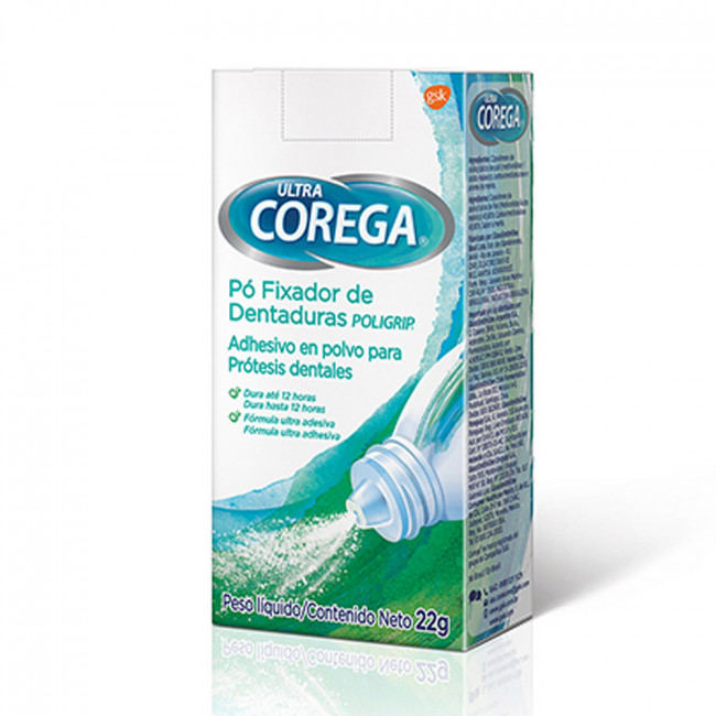 Ultra corega adhesivo bucal en polvo x 22 grs.
