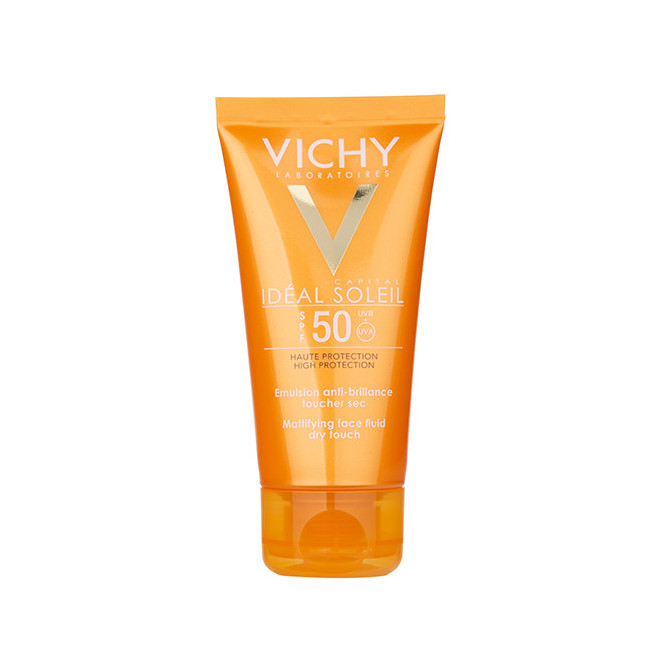 Vichy capital soleil protector solar factor 50 toque seco x 50 ml.