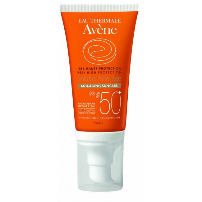 Avene solar factor 50 anti age, previene el envejecimiento y estimula la síntesis de colágeno,...