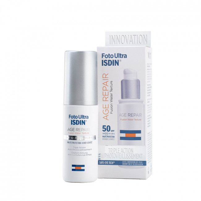Isdin fotoprotector facial factor 50 age repair 5 stars, protege, repara y revierte los signos...