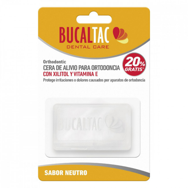 Bucal tac cera para ortodoncia sin sabor x 6 unidades.