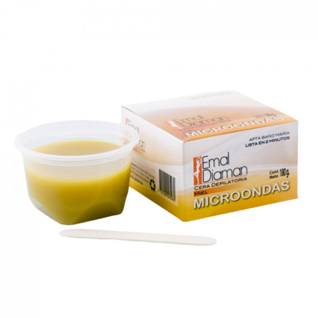 Emal diaman cera depilatoria para microondas miel x 180 grs.