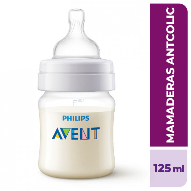 Avent mamadera anticólico x 125 ml.