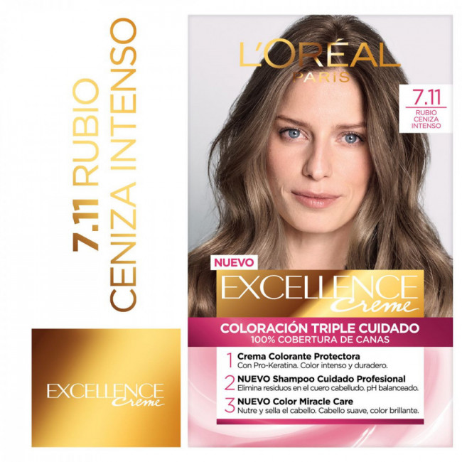 Excellence colágeno coloración para el cabello n 7.11