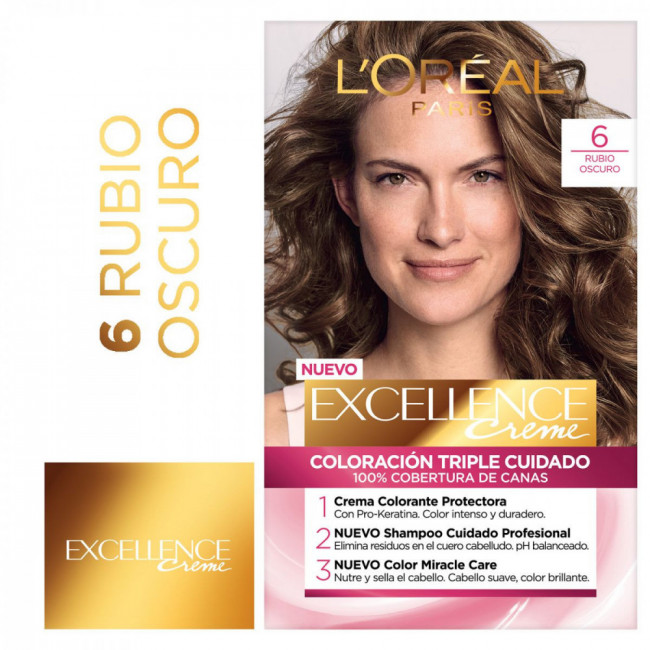 Excellence colágeno coloración para el cabello n 6