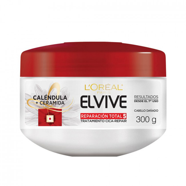 Elvive crema tratamiento reparación total 5 x 300 grs.