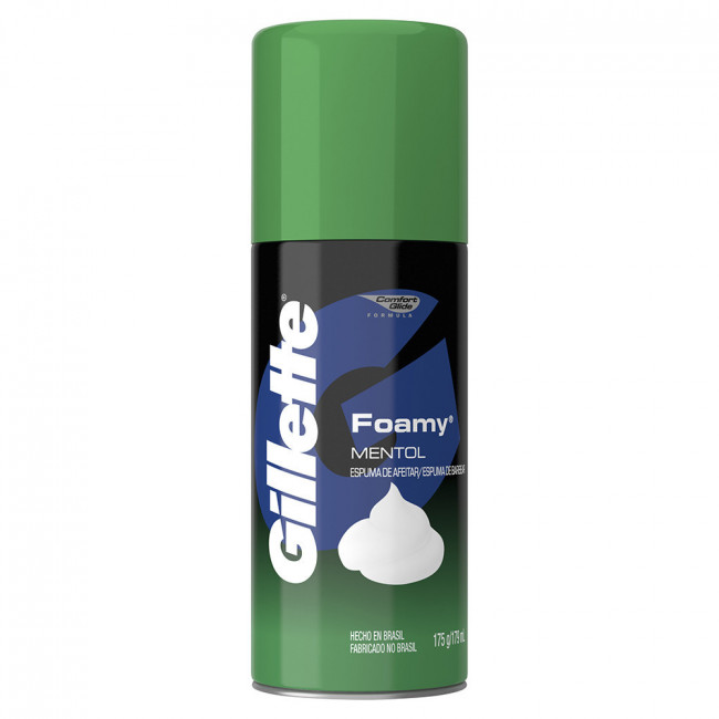 Gillette espuma de afeeitar mentol x 175 grs.