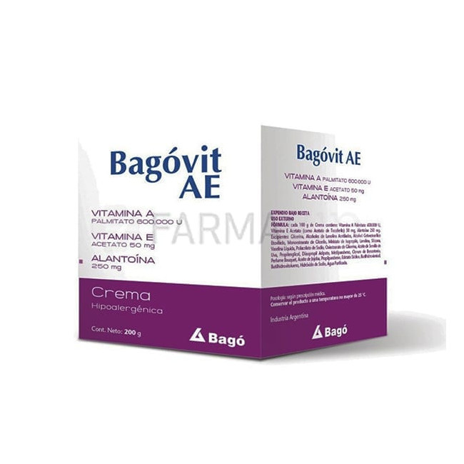 Bagovit crema con vitamina a y vitamina e x 200 grs.
