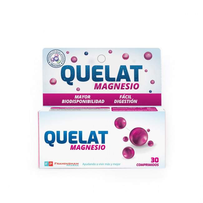 Quelat magnesio x 30 comprimidos.