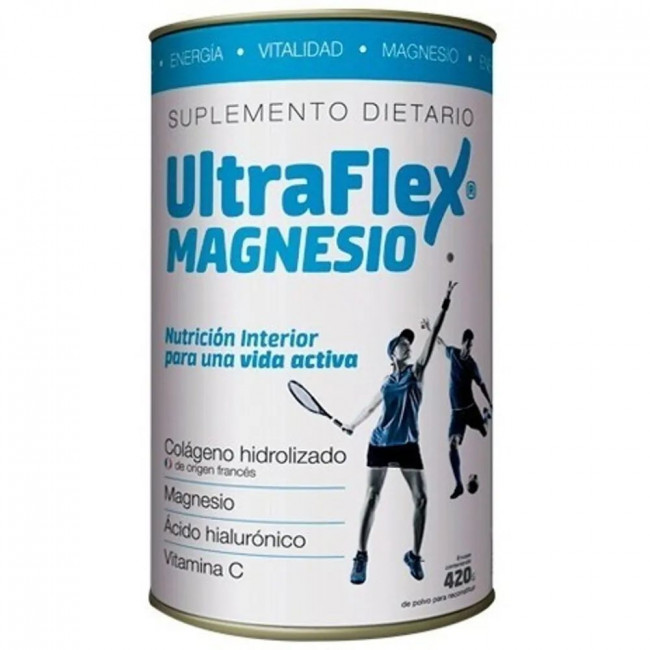Ultraflex suplemento dietario magnesio y colágeno lata x 300 grs.