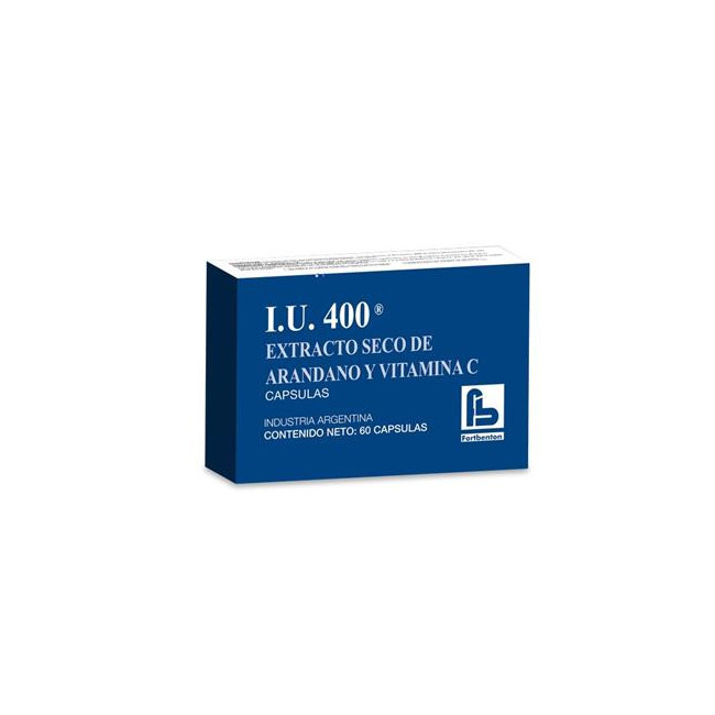 I.u. 400 extracto seco de arándanos y vitamina c x 60 cápsulas.