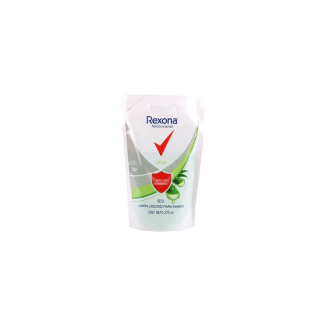 Rexona jabón líquido antibacterial aloe vera x 220 ml.
