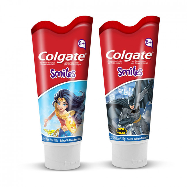 Colgate pasta dental smiles liga de la justicia + 6 años x 100 grs.