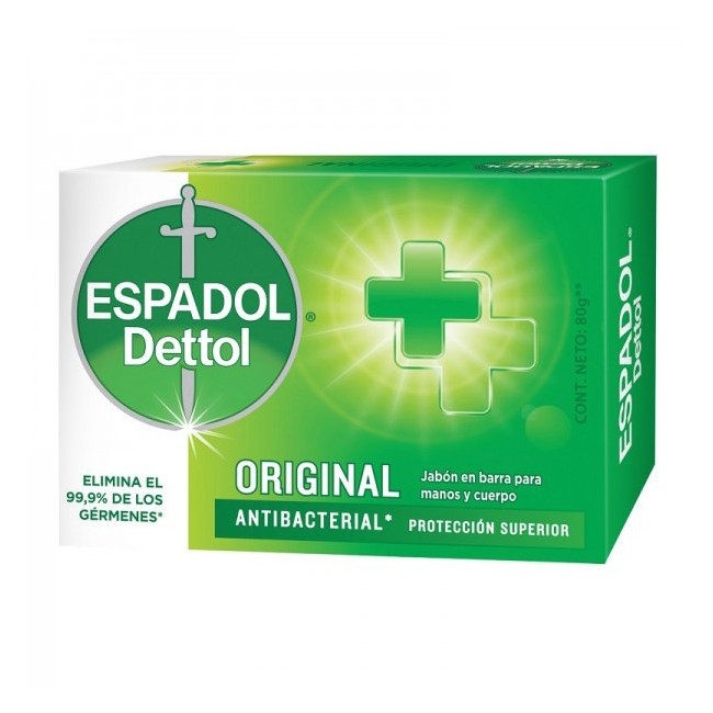 Espadol jabón antibacterial original x 80 grs.