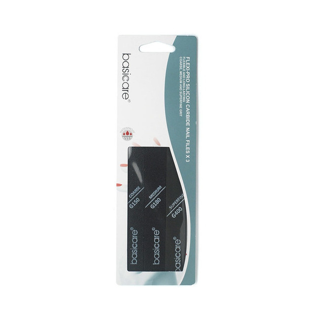 Basiccare lima flexible para uñas x 3 unidades.