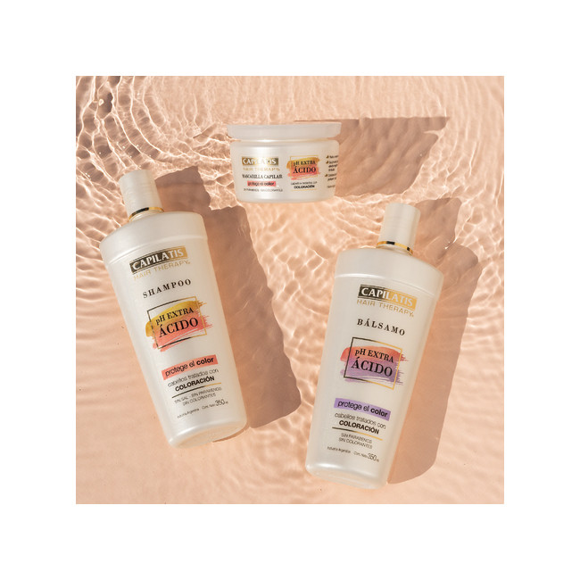 Capilatis bálsamo ph extra ácido, protege el color del pelo x 350 ml.