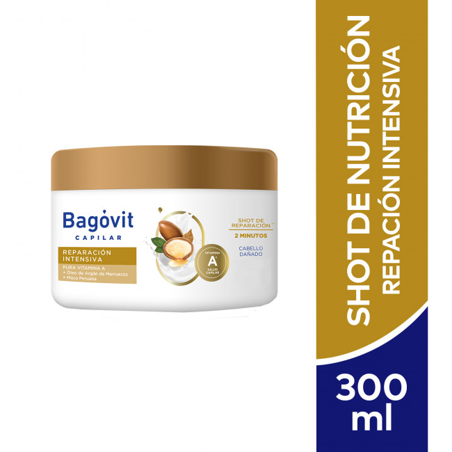 Bagovit a máscara shot de nutrición, reparación intensiva x 300 ml.