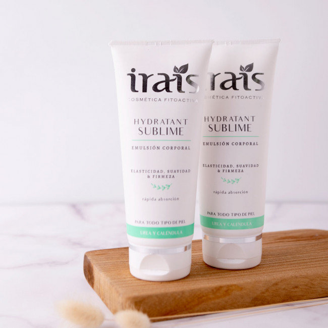 Irais emulsión corporal hidratante, elasticidad, suavidad y firmeza x 200 grs.
