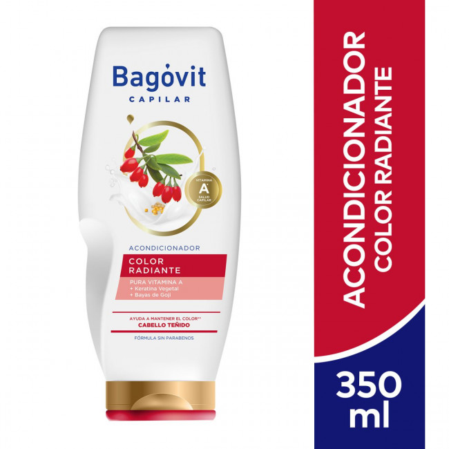 Bagovit a acondicionador color radiante x 350 ml.