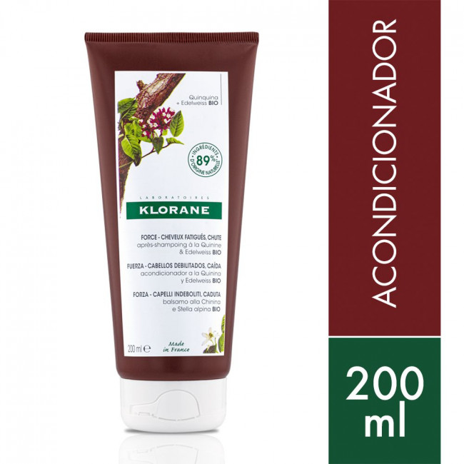 Klorane balsamo quinina, complementario para caida del cabello  o para el cabello desvitalizado x...