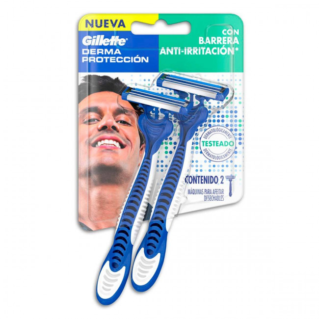 Gillette derma proteccion x 2