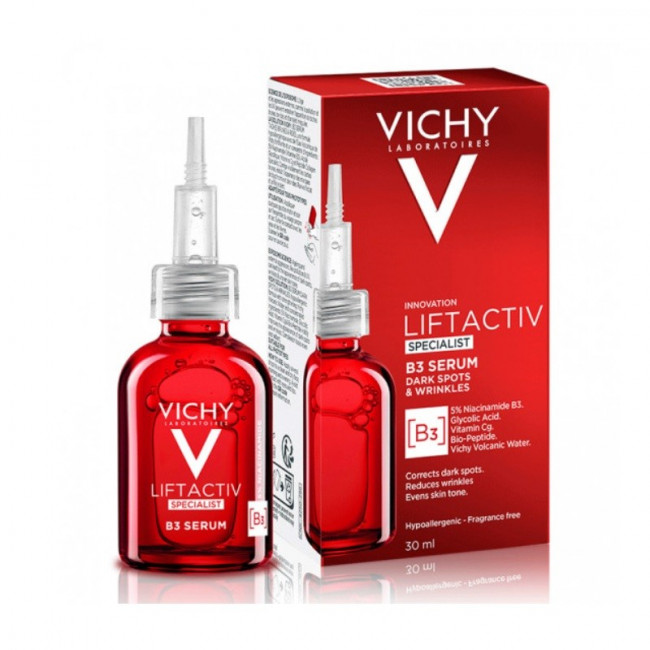 Vichy liftactiv specialist b3 serum, corrige manchas oscuras, reduce arrugas y unifica el tono de...