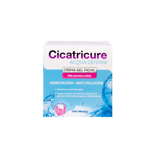 Cicatricure acqua defense crema gel facial hidratante para piel normal a mixta x 50 grs.