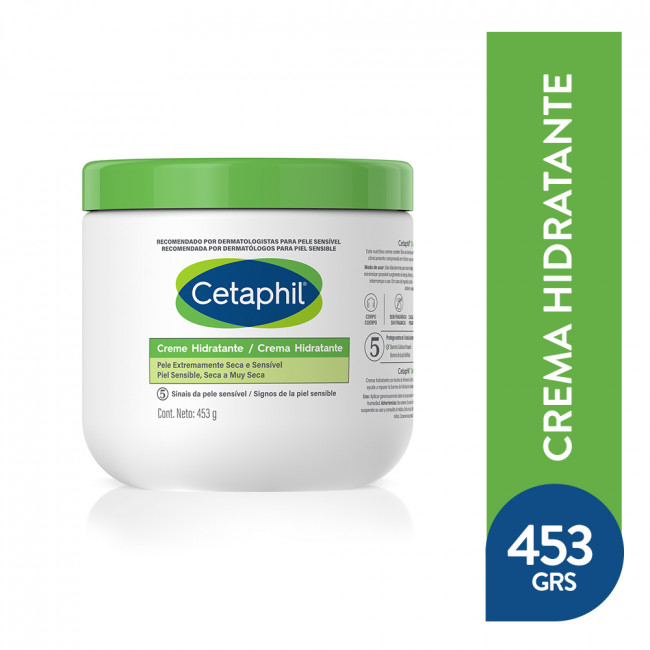 Cetaphil crema  corporal, protectora, suavizante para pieles muy secas, sensibles, brinda...
