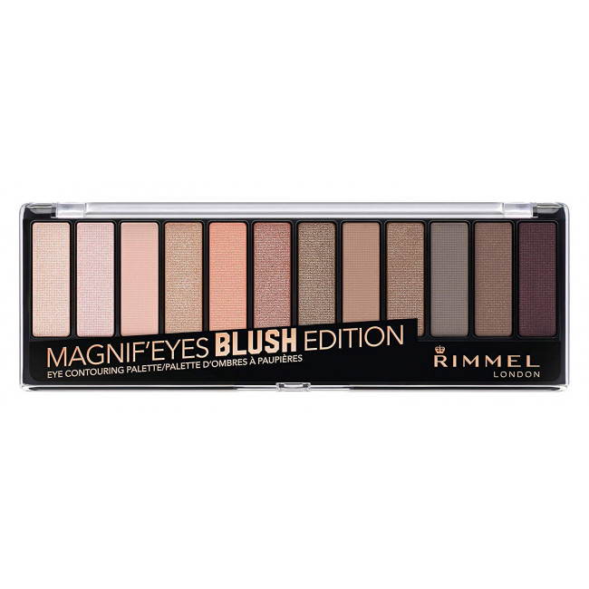 Rimmel ojos paleta de sombras blush edition x 12 colores.