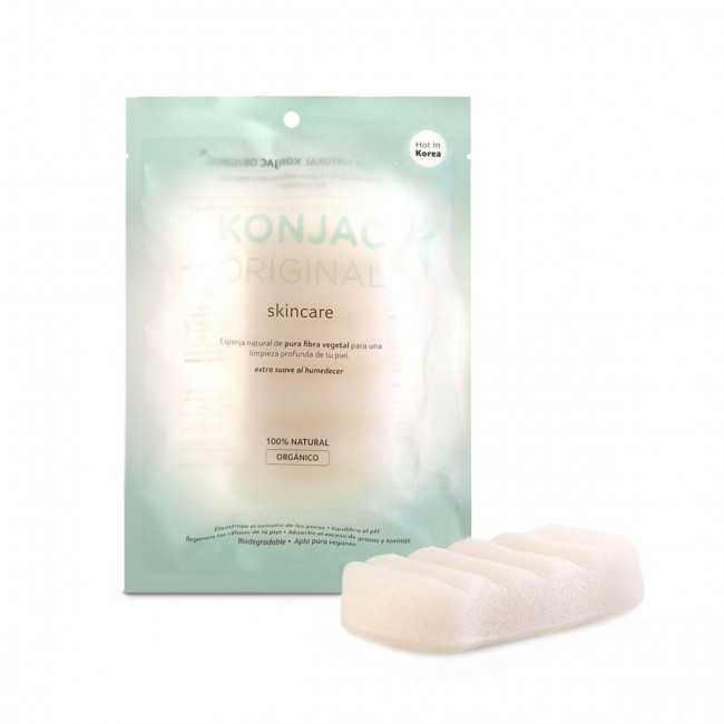 Konjac esponja corporal blanca