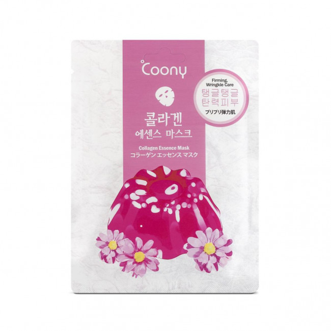 Coony mascarilla facial con extracto de colágeno.