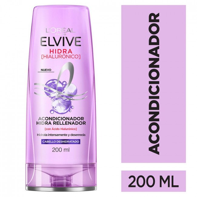 Elvive acondicionador hidra rellenador con ácido hialurónico, hidratación intensa, ideal para...